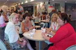 Coffee break at European English Teachers' Seminar